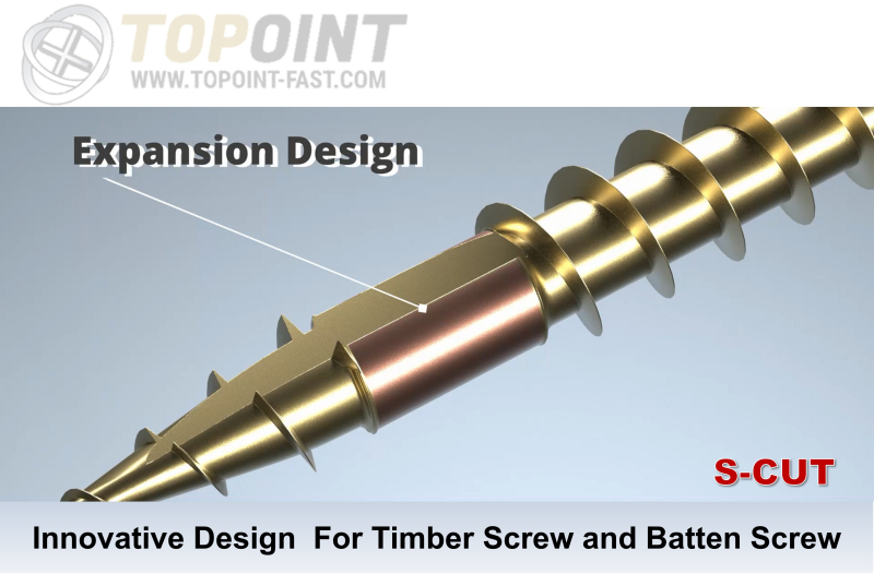 S-CUT INNOVATIVE DESIGN FOR TIMBER SCREW